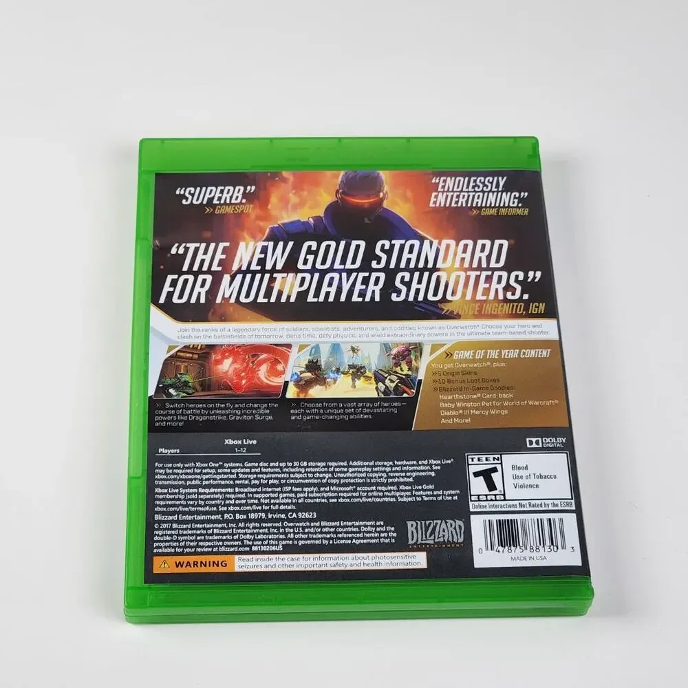 OVERWATCH - Microsoft Xbox One Video Game of the Year Edition VGC